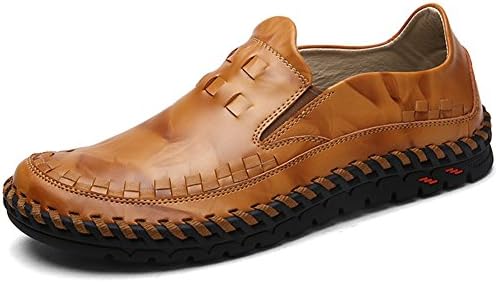 LakeRom Men' Loafers Shoes for Men Slip on Shoes Casual Leather Shoes