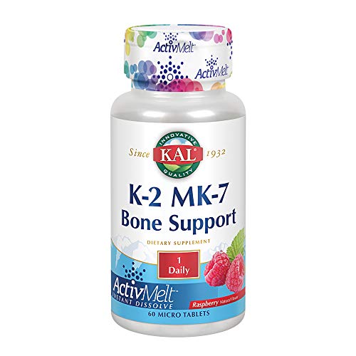 KAL Vitamin K2 MK7 ActivMelt 100 mcg, Vitamin K Supplement as Superior