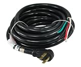 Conntek 14302 RV/Generator Power Cord 30-Foot 50 Amp Male Plug to Bare Wire