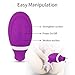 Sucking & Licking 2 in 1 Clitoral Vibrator for Double Stimulation, Adorime Clit Suker Tongue Vibrator Stimulator for Oral Sex Solo Blowjob, Nipples Clitoris Massagers Sex Toys for Women or Couples