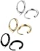 Jstyle 3 Pairs Stainless Steel Mens Womens Hoop Earrings Cartilage Lip Piercing Nose Hoop 18G SGB 8mm