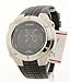 Pulsar Men's PR2003 Digital Chronograph Silver-Tone Black Resin Strap Watch