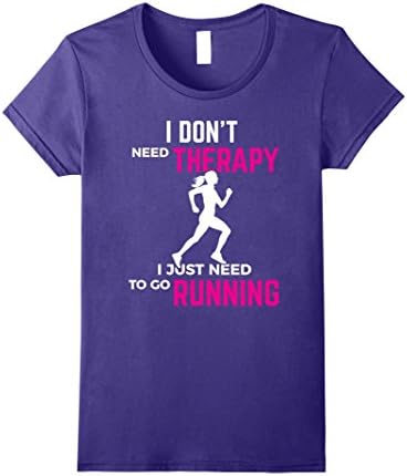 Womens Therapy Road Running Trail Running Marathon Runner T-shirt Large Purple