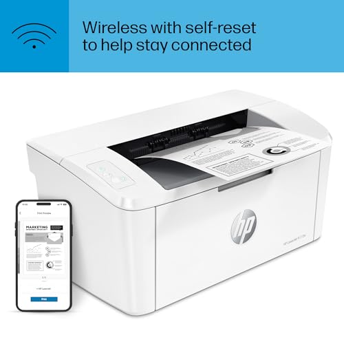 HP LaserJet M110w Wireless Black & White Printer, Print, Fast speeds, Easy setup, Mobile printing, Best-for-small teams