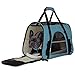 Paws & Pals Airline Approved Pet Carriers with Fleece Bed For Dog & Cat, Large, Mineral Blue