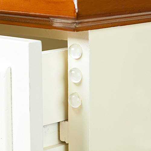 Fenleo Furniture Bumpers, Clear Adhesive Bumper Pads 24 Pcs, Sound Dampening Transparent Rubber Feet for Cabinet Doors, Drawers, Glass Tops, Picture Frames, Cutting Boards - Thumbnail 5