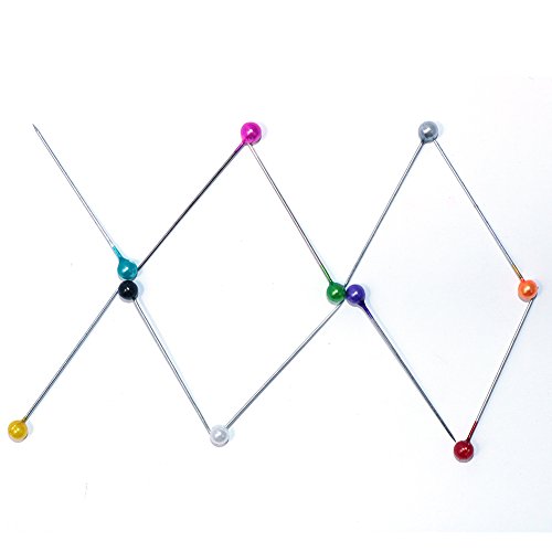 image for Sewing Pins VAPKER 36 mm 1000 Pcs Pearlized Head Quilting Pins Floral 