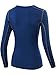 NELEUS Women's Compression Shirt Grey,Blue