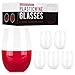 ConnectedPlus 16 oz Stemless Plastic Wine Glasses: Set of 6 Tritan Shatterproof, Reusable Stemless Wine Cups Perfect for Outdoor Picnics