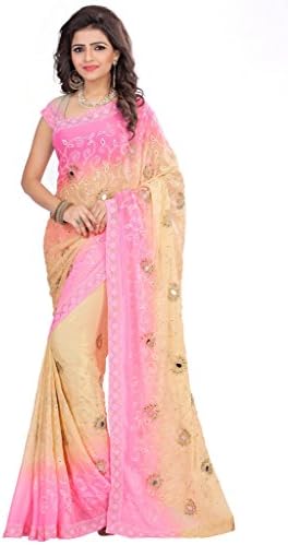 mirror work party wear sarees