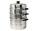 CONCORD 3 Tier Premium Stainless Steel Steamer Set (26 CM)