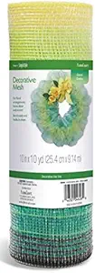CGT Decor Mesh Floral Arrangements Wreaths Home Decorations Holidays Spring Easter Summer Weddings Birthdays Parties Fun 10 Yard Rolls (Bundle of 2 Green Ombre)