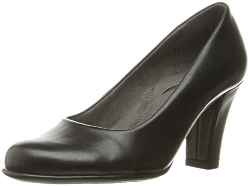 Aerosoles Women's Major Role Dress Pump, Black Leather, 8 M US