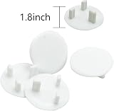 SZXMDKH 22 Pack UK Plug Socket Covers White Child Safety Protectors Cast ABS view 2
