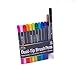 Rainbow Dual Tip Pens - 12 Unique Watercolors - Water Based Ink - Art Marker Set for Coloring, Journaling, Sketching & Calligraphy