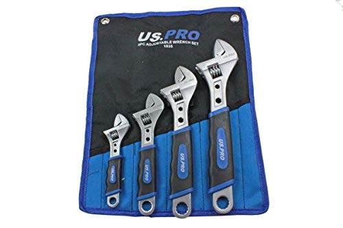 BERGEN 4PC Adjustable Spanner Wrench Set B1805 6 8 10 12 inch