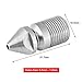 Sewer Jetter Nozzle Stainless Steel SS304 Drain Cleaning Nozzle Sewer Jetter Nozzle with 8 Backward Holes for Pressure Washer 3/8'' BSP Male Thread