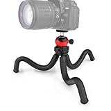 PROST Tripod S,Phone Tripod, Portable and Adjustable Camera Stand Holder with Wireless Remote and Universal Clip, Compatible with iPhone/Android Samsung, Mini Tripod Stand Holder for Camera GoPro