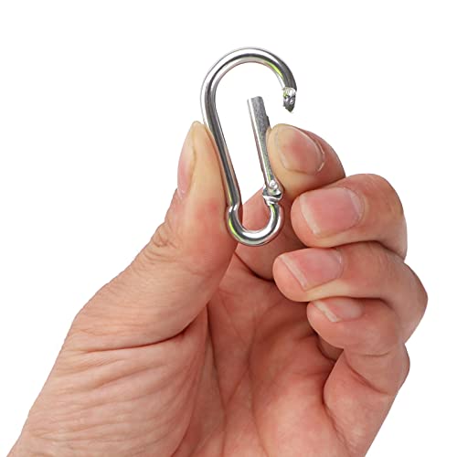 50pcs Small Carabiner Clips Mini Aluminum Carabiner Clip Keychain Bulk