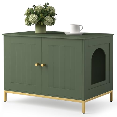 Homhedy Cat Litter Box Enclosure