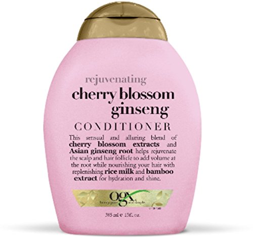 Ogx Conditioner Cherry Blossom Ginseng 13 Ounce (Rejuvenate) (384ml) (3 Pack)