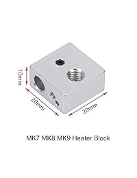 3 piezas de bloques de silicona con calefacción 3D para impresoras MK7 MK8 MK9 Hotend para Ender 3 CR10 ANET A8