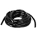 TV PC Cinema Cable Tidy Wrap Organizer Spiral Wrapping Band 12mm 12M (Dia 12MM-Length12M, Black)