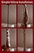 Royal Designs, Inc. CC-17-BLK Black Cord & Chain Cover 4' Silktype Fabric Touch Fastener, Black