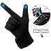 Fashion Touch Screen Winter Gloves Warm Polar Fleece Windproof in Cold Weather For Women Black