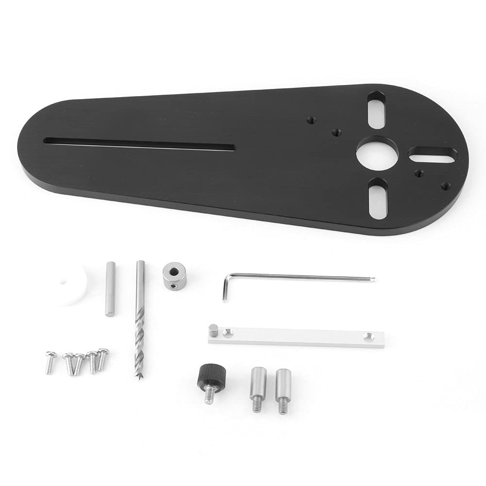 A B C Mini Ellipse and Circle Cutting Jig Set for Trimming Machines Woodworking Milling for Hand Trimmer Wood Router(A Set)