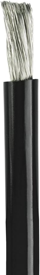 2 AWG Marine Wire - Tinned Copper Battery Boat Cable - Available in Black & Red - Made in The USA