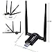 Wireless USB WiFi Adapter 1200Mbps, USB 3.0 Wireless Network WiFi Dongle High Gain with 2 X 5dBi Antennas for PC/Desktop/Laptop/Mac, Supports Windows 10/8/8.1/7 (1)