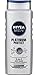 NIVEA Men Platinum Protect 3-in-1 Body Wash 16.9 Fluid Ounce