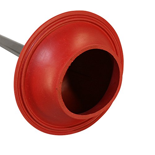 Liquid-Plumr Toilet Plunger with Caddy, Red