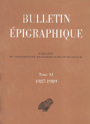 Bulletin épigraphique