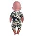 MonkeyJack Camo Short Sleeve T-shirt & Pants Set Outfit Clothes for 18'' American Girl Doll or 17'' Zapf Baby Born Dolls