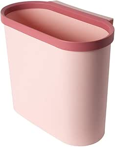 Botes de basura, bote de basura pequeño con tapa para la puerta del