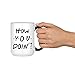 How You Doin' Mug - 15oz Deluxe Double-Sided Coffee Tea Mug (Black Inlay)