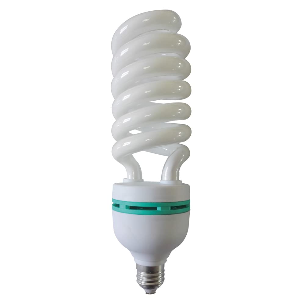 LAES 982220 Spiral Saving Light Bulb E27, 55 W, White, 80 x 232 mm