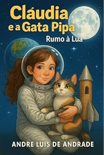 Livro Cláudia e a Gata Pipa Rumo à Lua: Uma história inspiradora de amizade, ciência e sonhos infantis