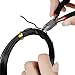 YANSHON Bonsai Wires Anodized Aluminum Bonsai Training Wire, Bonsai Training Wire Set of 5 with Bonsai Wire Cutter, Bonsai Wire Black, Green - Size 1.0 mm/ 1.5 mm/ 2.0 mm (Each Size 32.8ft/10m)