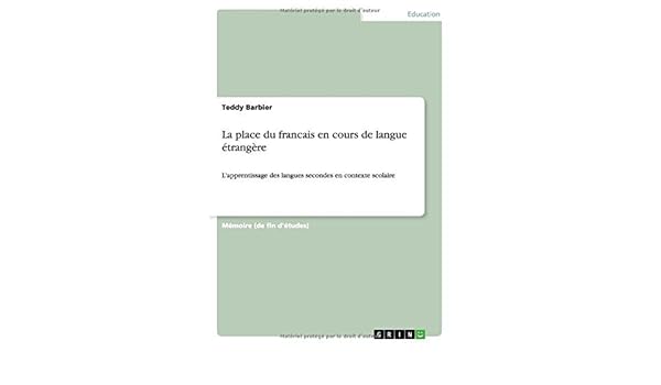 Avoir Images La Place Du Francais En Cours De Langue Trang Re By Teddy le plus cool salutations