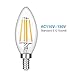 LEDERA Dimmable E12 LED Candelabra Bulb, 40W Halogen Bulbs Equivalent, Warm White 2700K, 6-Pack