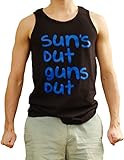 Encore Fabrics Men's Suns Out Guns Out Sleeveless Tanktop 22 Jump Street Shirt