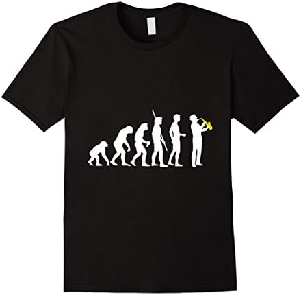Men's Saxophone Evolution T-shirt 5 colors 2XL Black