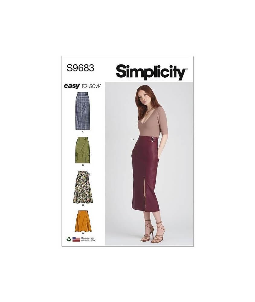 Simplicity SS9683K5 Misses' Skirts K5 (8-10-12-14-16)
