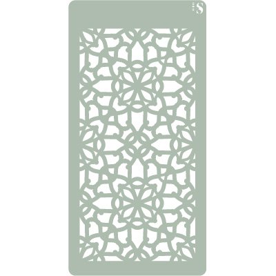 TODO STENCIL Deco Scrapbooking 064 Trellis Measurements: Stencil 10 x 20 cm – Design 8 x 16 cm