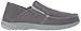Crocs mens Santa Cruz Convertible Slip on Loafer, Light Grey/Slate Grey, 8 US