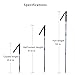 MOON LENCE Adjustable Trekking Poles Lightweight Telescopic Walking Sticks Ultralight Collapsible Climbing Hiking Poles for Mountaining Backpacking 2-pc/Pack