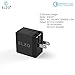 Elzo Quick Charge 2.0 18W USB Rapid Wall Charger Adapter Fast Portable Charger with A 3.3ft Micro USB Cable for Samsung Galaxy/Note, LG Flex2/V10/G4, Nexus 6, Motorola Droid/X, Sony Xperia, HTC, ASUS